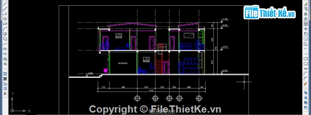 nhà 2 tầng đẹp,bản vẽ nhà mặt tiền 5m,nhà 2 tầng kiểu mới,kiến trúc nhà phố,nhà phố 2 tầng