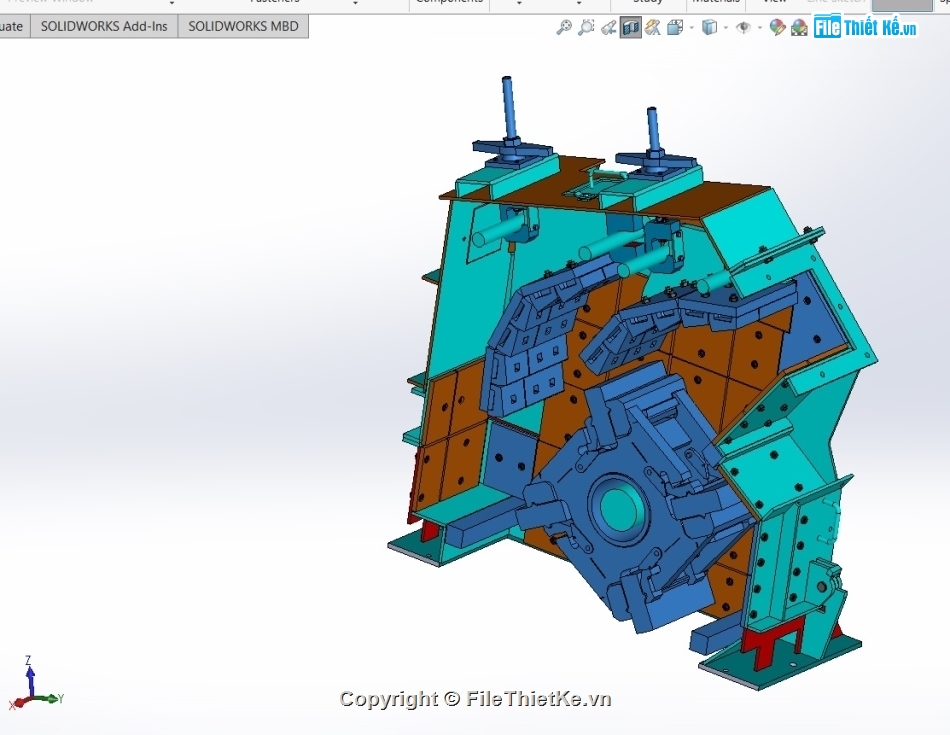 bản vẽ máy nghiền,bản vẽ solidworks máy nghiền,nghiền phế liệu,chế tạo máy nghiền,bản vẽ máy nghiền pf 1315