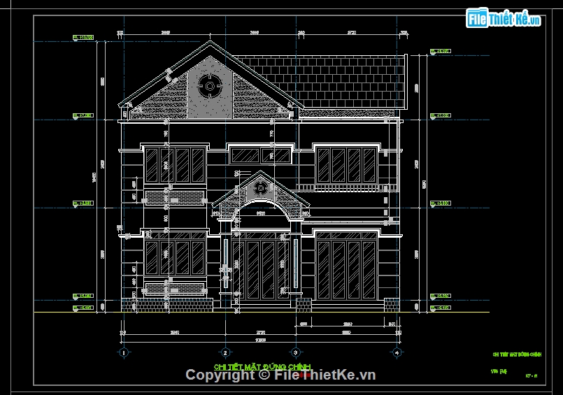 kiến trúc biệt thự,biệt thự 2 tầng,Bản vẽ