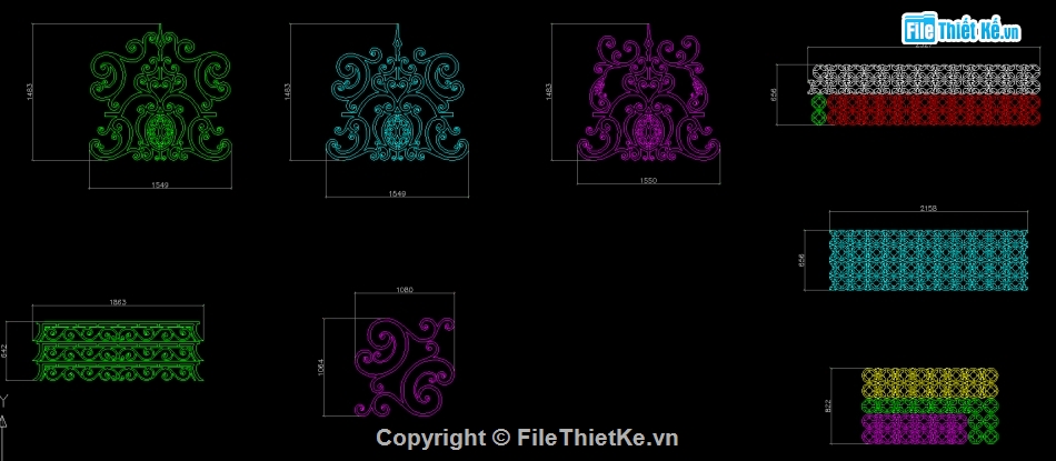 Cửa cổng biệt thự,mẫu cửa cổng hàng rào,File cad cổng hàng rào,Autocad cổng hàng rào cnc,Mẫu cổng cnc 2 cánh