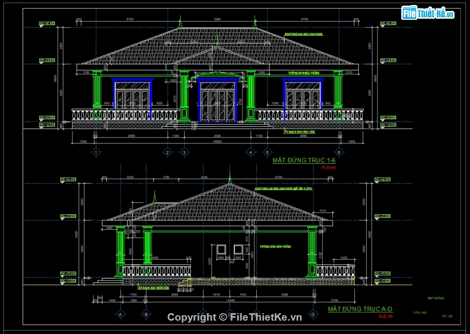 Bản vẽ,thiết kế công trình,1 tầng