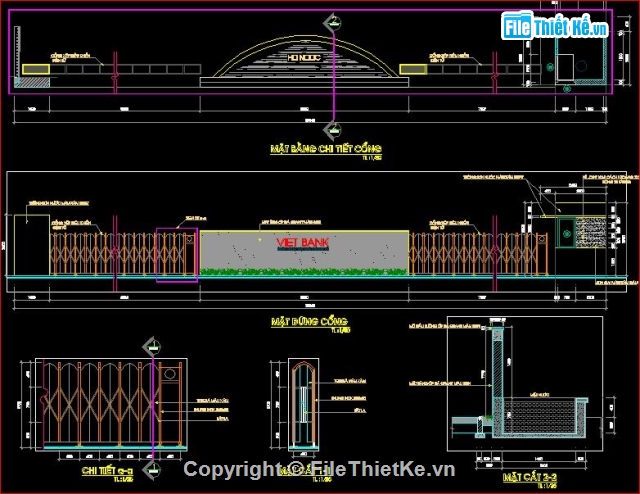 Thiết kế hạng mục ngân hàng,bản vẽ ngân hàng Việt Bank,thiết kế ngân hàng,mẫu ngân hàng đầy đủ