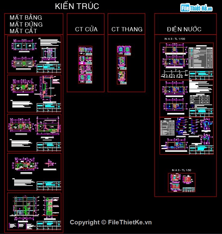 file cad nhà phố 3 tầng 1 tum,nhà phố 3 tầng 1 tum,mẫu nhà phố 3 tầng 1 tum