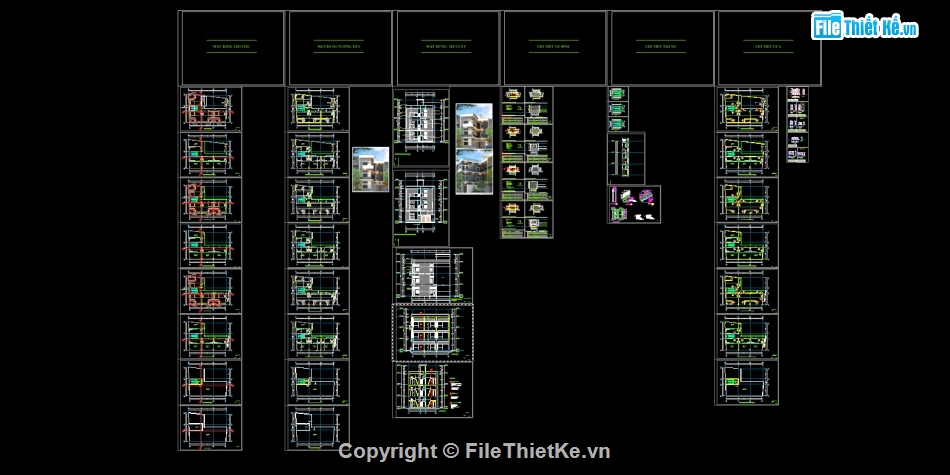 bản vẽ 3 tầng,nhà trọ 3 tầng,file cad nhà trọ 3 tầng,bản vẽ nhà 3 tầng