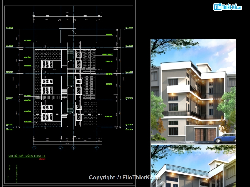 bản vẽ 3 tầng,nhà trọ 3 tầng,file cad nhà trọ 3 tầng,bản vẽ nhà 3 tầng