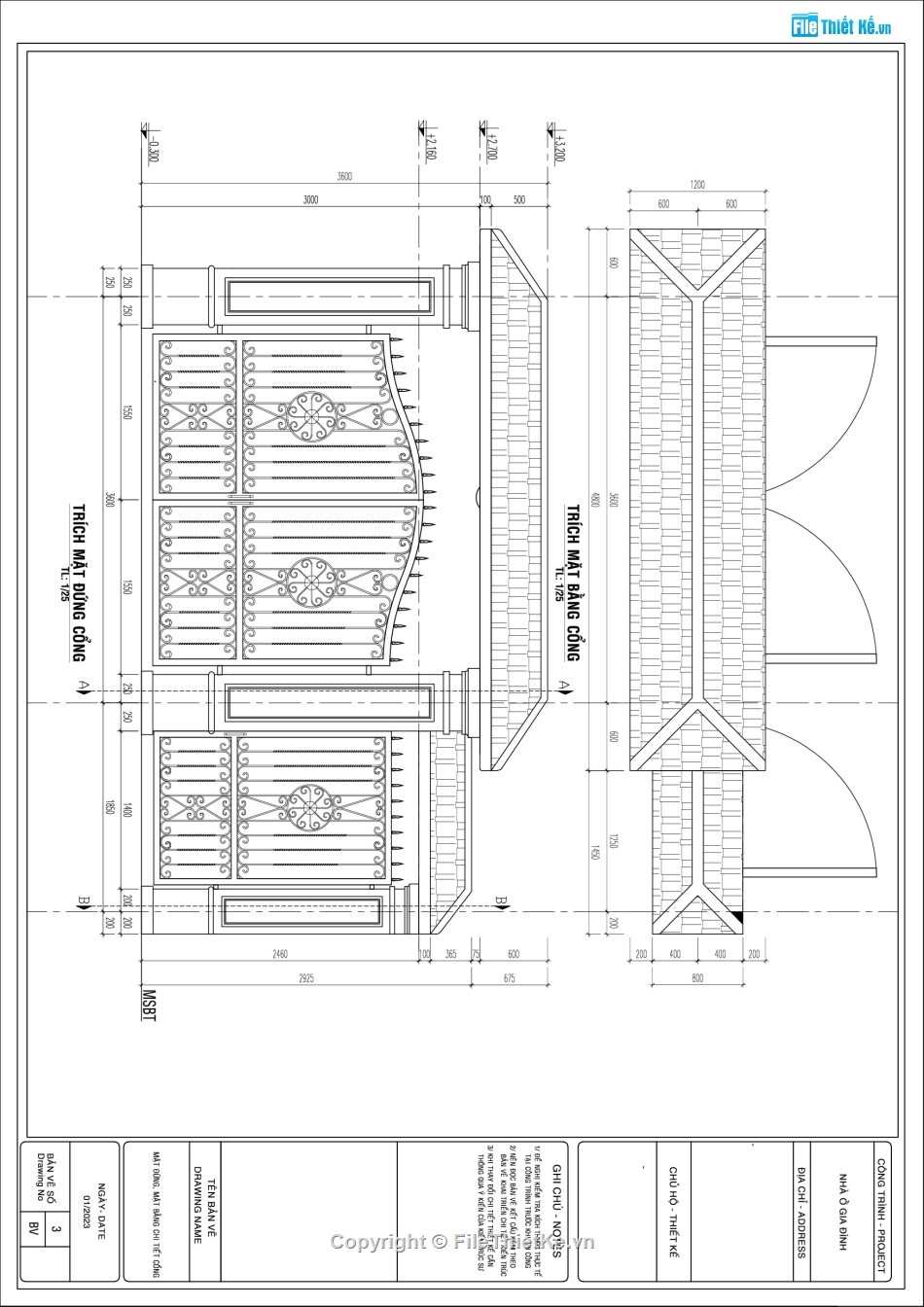 Bản vẽ thiết kế thi công cổng hàng rào nhà thờ đẹp,thiết kế cổng hàng rào đẹp,cổng đẹp,hàng rào đẹp