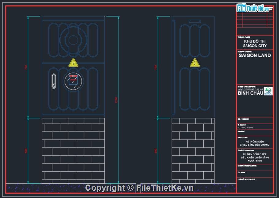 Bản vẽ trạm biến áp 1 cột,File dwg tủ điện tạm công trường,Bản vẽ autocad tủ điện MSB,Biện pháp thi công chống sét,Biện pháp thi công chiếu sáng,tủ điện