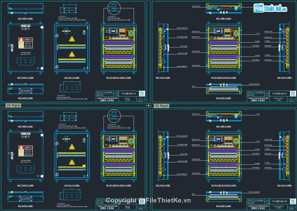 Bản vẽ autocad tủ điện MSB,Bản vẽ tủ điện Solar Inverter String,Biện pháp thi công chiếu sáng,Bản vẽ trạm biến áp 1 cột,File dwg tủ điện tạm công trường,tủ điện