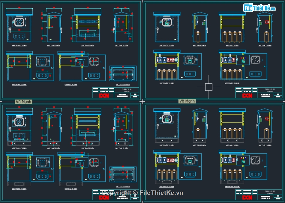 Bản vẽ thiết kế tủ điện,tủ điện tụ bù,tủ điện hạ thế,tủ điện phân phối,bản vẽ tủ điện autocad,bản vẽ tủ điện plc