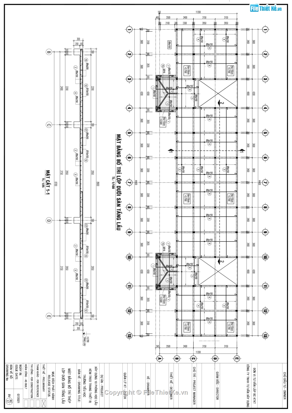 bản vẽ thiết kế xây dựng khối 10 phòng học lầu,khối 10 phòng học lầu trường tiểu học,10 phòng học lầu,bản vẽ trường học,trường tiểu học