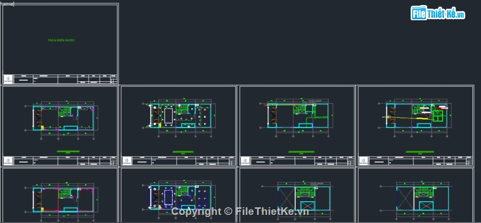 Bản vẽ nhà phố,File cad nhà phố,Bản vẽ cad nhà phố,File cad nhà phố 4 tầng