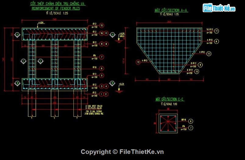 trụ chống va xô,mố trụ cầu,xô va tầu thuyền,trụ chống xô va