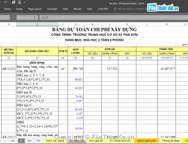 trường THCS 10.72x30.52m,bản vẽ trường THCS,Bản vẽ trường trung học cơ sở,trường học 2 tầng,bản vẽ trường 2 tầng 6 phòng học