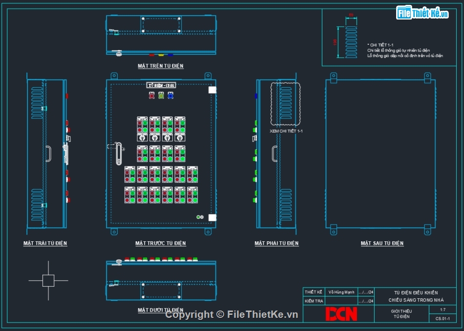 Bản vẽ thiết kế tủ điện,file dwg tủ điện tạm công trường,tủ điện điều khiển luân phiên 2 bơm nước thải,Tủ điện ATS,DCN,bản vẽ tủ điện solar inverter string