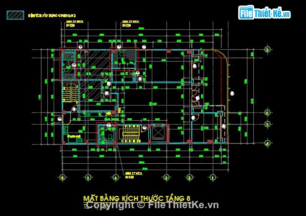 Bản vẽ,kết cấu kiến trúc,kiến trúc 8 tầng,văn phòng,kết cấu,phối cảnh