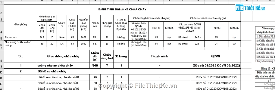 Bảng tính thiết kế PCCC,Bảng tính thiết kế pccc nhà kho,Bàng tính thiết kế PCCC đầy đủ,Bảng tính mẫu PCCC,Bảng tính hệ thống FM200,Bảng tính hệ thống báo cháy chữa cháy