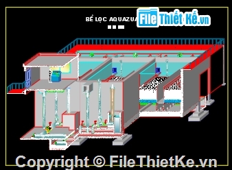 Bể lọc nhanh AquazuaV,Bể lọc nhanh,AquazuaV