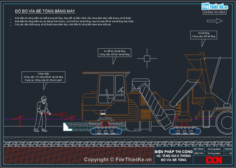 Biện pháp thi công mương thoát nước bê tông,Biện pháp thi công bó vỉa bằng máy,Biện pháp thi công bó vỉa bê tông,Biện pháp thi công khoan Robot HDD,CONSTRUCTION METHODS,DCN