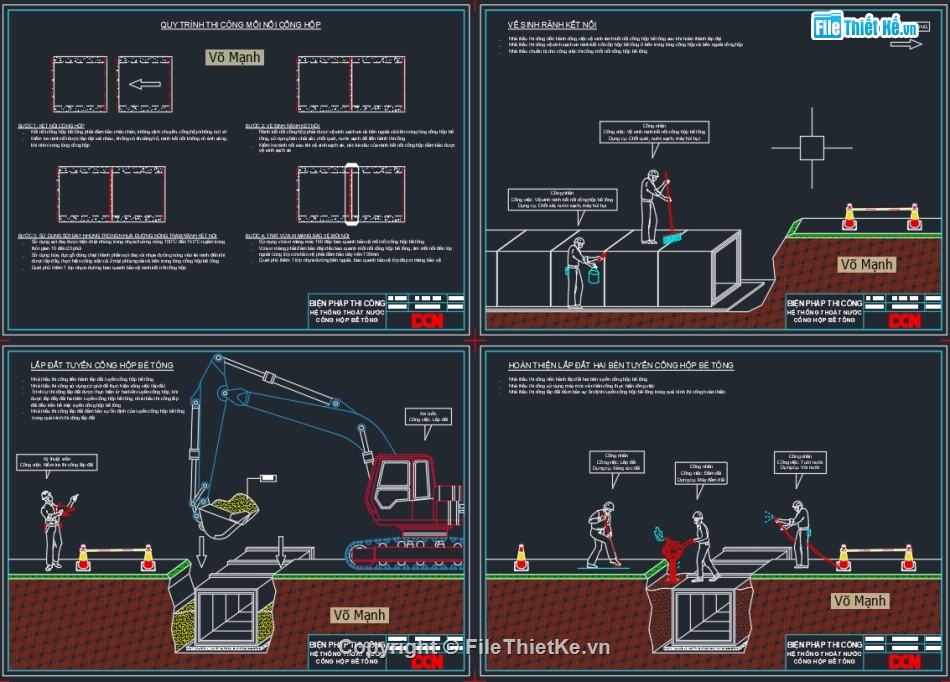 Biện pháp thi công cống tròn bê tông construction,construction methods,Biện pháp thi công khoan Robot HDD,Biện pháp thi công chiếu sáng,Biện pháp thi công lắp đặt đường ống nước ngầm,DCN