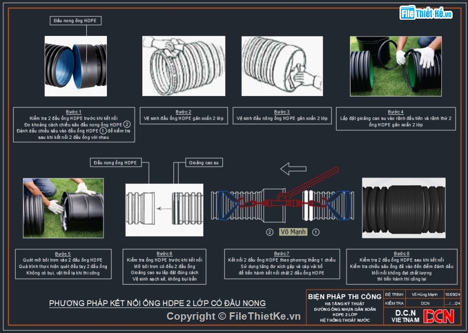 Biện pháp thi công ống nhựa gân xoắn HDPE,Biện pháp thi công lắp đặt đường ống nước ngầm,Biện pháp thi công chiếu sáng,Biện pháp thi công chống sét,Bản vẽ trạm biến áp 1 cột,Biện pháp thi công