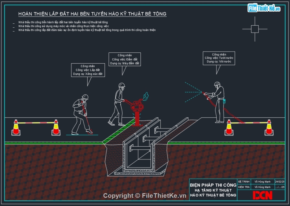 biện pháp thi công cống tròn bê tông construction,CONSTRUCTION METHODS,Biện pháp thi công hào kỹ thuật,Biện pháp thi công hạ tầng kỹ thuật,biện pháp thi công khoan robot hdd,bản vẽ DCN