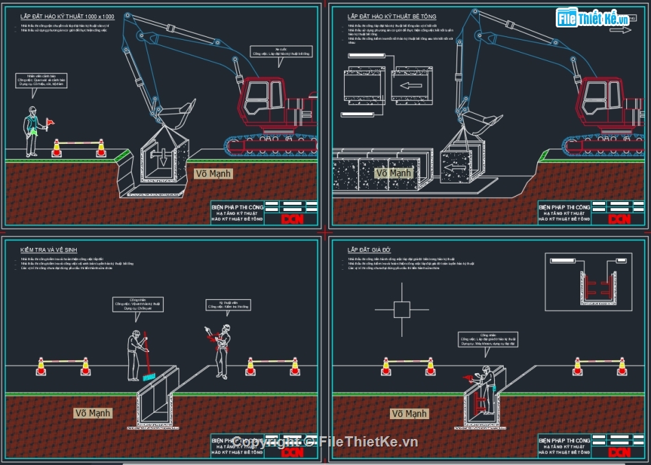 biện pháp thi công cống tròn bê tông construction,CONSTRUCTION METHODS,Biện pháp thi công hào kỹ thuật,Biện pháp thi công hạ tầng kỹ thuật,biện pháp thi công khoan robot hdd,bản vẽ DCN