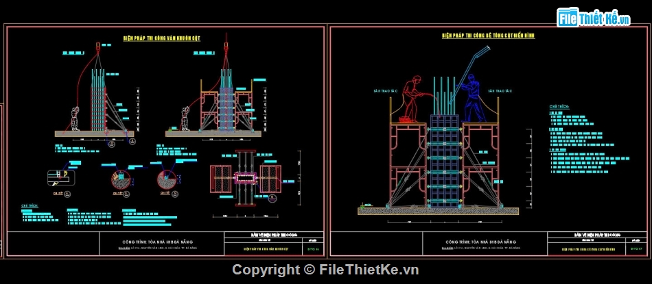 Bản vẽ biện pháp thi công nhà văn phòng,Bản vẽ biện pháp thi công,BPTC nhà văn phòng 15 tầng,Biện pháp thi công tòa nhà văn phòng,Biện pháp thi công đầy đủ