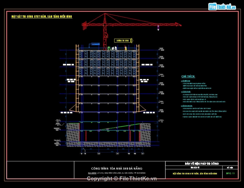 Bản vẽ biện pháp thi công nhà văn phòng,Bản vẽ biện pháp thi công,BPTC nhà văn phòng 15 tầng,Biện pháp thi công tòa nhà văn phòng,Biện pháp thi công đầy đủ