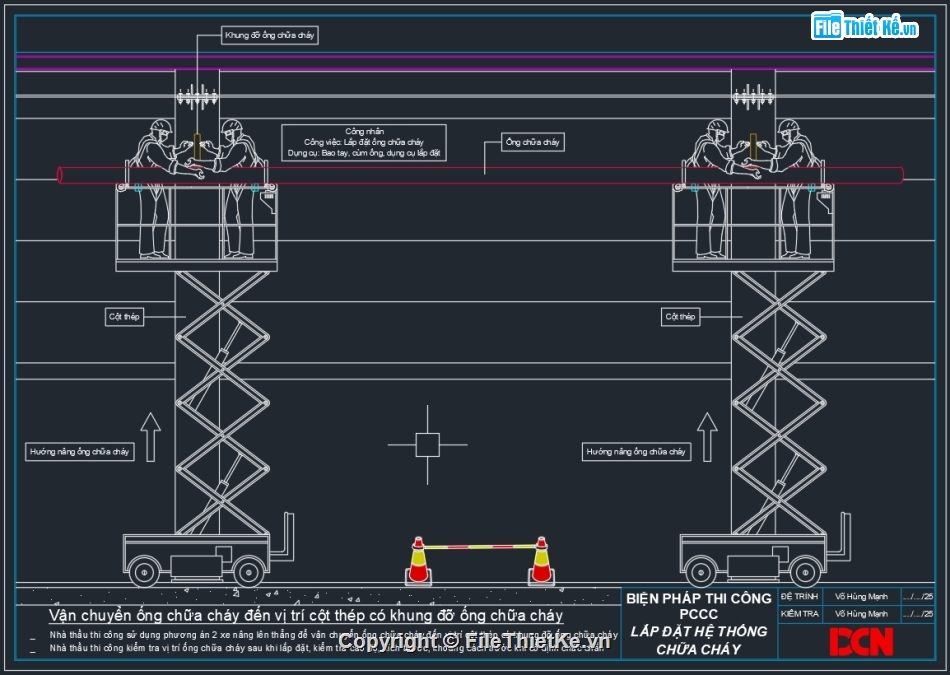 Biện pháp thi công ống gió chống cháy hút khói,Biện pháp thi công pccc,Biện pháp thi công ống chữa cháy,Biện pháp thi công chữa cháy vách tường,Biện pháp thi công sprinkler,DCN