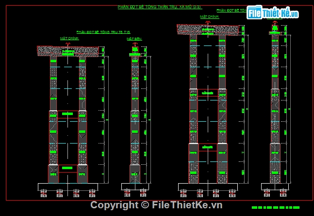 Biện pháp thi công,thi công trụ cầu,trụ cầu,Xà mũ,thi công cầu