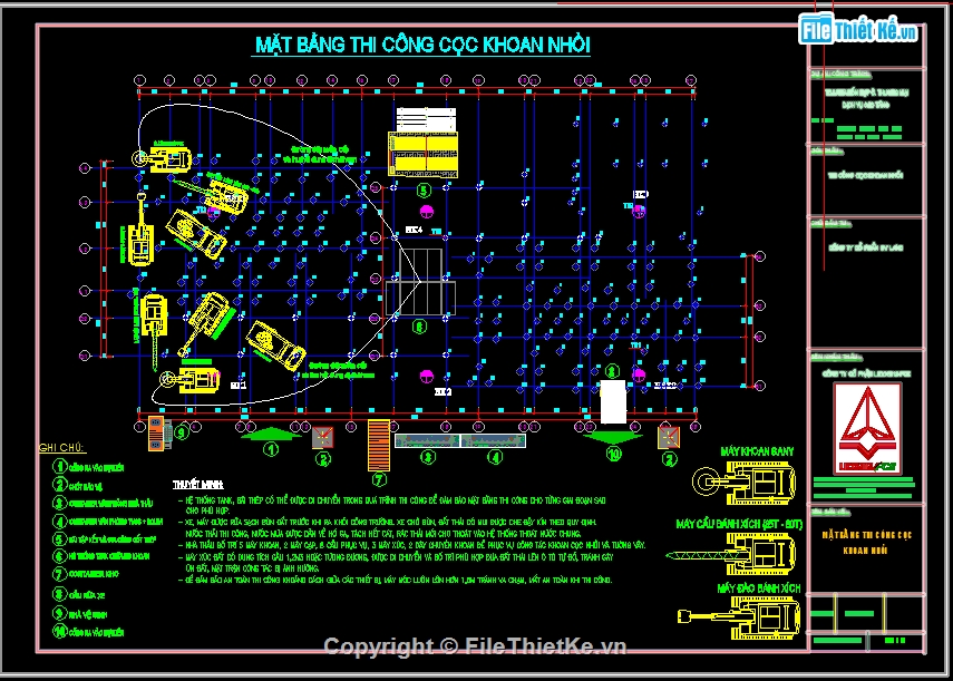 Biện pháp thi công,thi công cọc,khoan nhồi cọc,cọc nhồi,thuyết minh,khoan nhồi