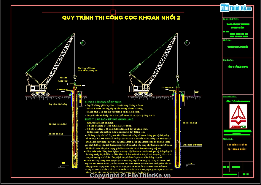 Biện pháp thi công,thi công cọc,khoan nhồi cọc,cọc nhồi,thuyết minh,khoan nhồi