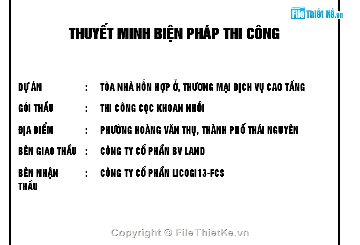 Biện pháp thi công,thi công cọc,khoan nhồi cọc,cọc nhồi,thuyết minh,khoan nhồi