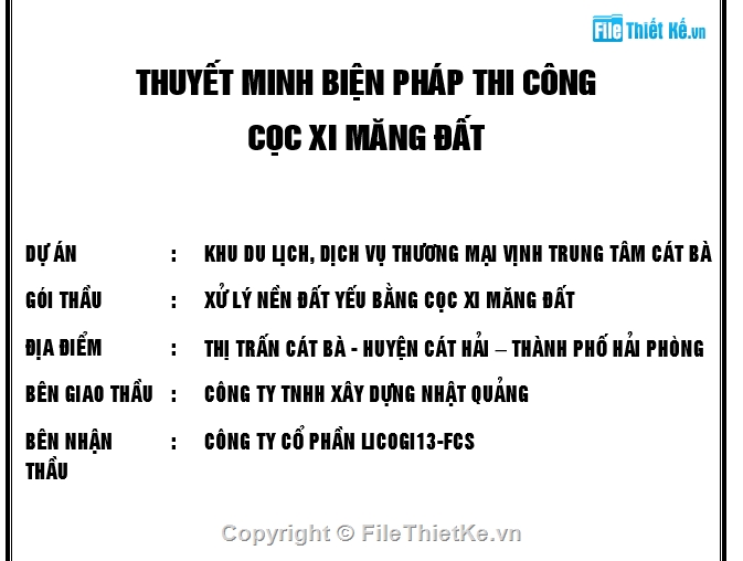 Biện pháp thi công,cọc,thi công cọc,thuyết minh