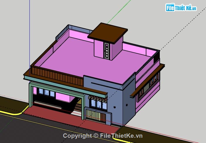 Biệt thự 1 tầng,model su biệt thự 1 tầng,file su biệt thự 1 tầng