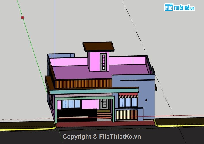 Biệt thự 1 tầng,model su biệt thự 1 tầng,file su biệt thự 1 tầng