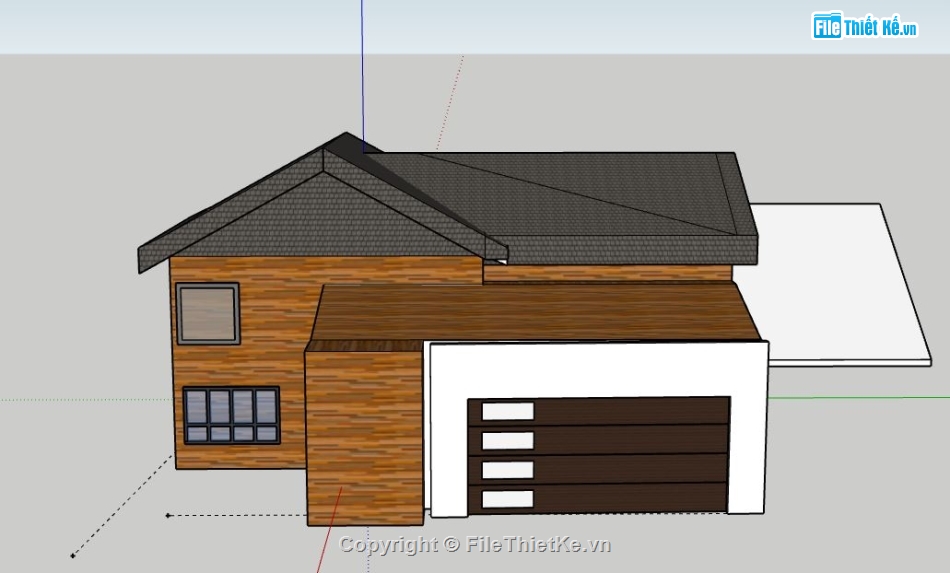 Biệt thự 1 tầng,model su biệt thự 1 tầng,biệt thự 1 tầng sketchup,sketchup biệt thự 1 tầng,biệt thự 1 tầng file su