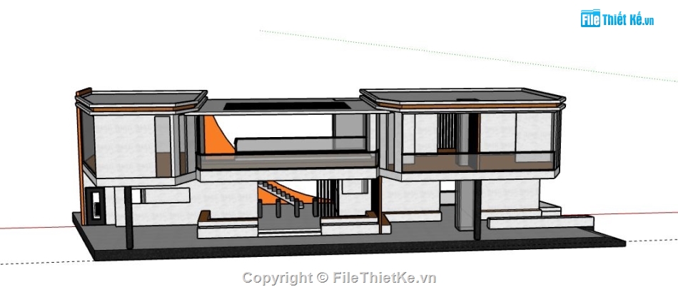 Biệt thự 1 tầng,model su biệt thự 1 tầng,file sketchup biệt thự 1 tầng,biệt thự 1 tầng file su,sketchup biệt thự 1 tầng