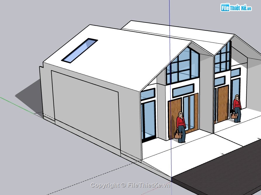 Biệt thự 1 tầng,model su biệt thự 1 tầng,biệt thự 1 tầng file su,model sketchup biệt thự 1 tầng,biệt thự 1 tầng sketchup