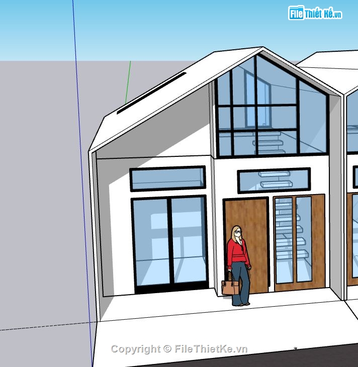 Biệt thự 1 tầng,model su biệt thự 1 tầng,biệt thự 1 tầng file su,model sketchup biệt thự 1 tầng,biệt thự 1 tầng sketchup