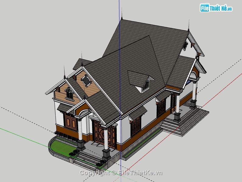 Biệt thự 1 tầng,Model su biệt thự 1 tầng,biệt thự 1 tầng model su