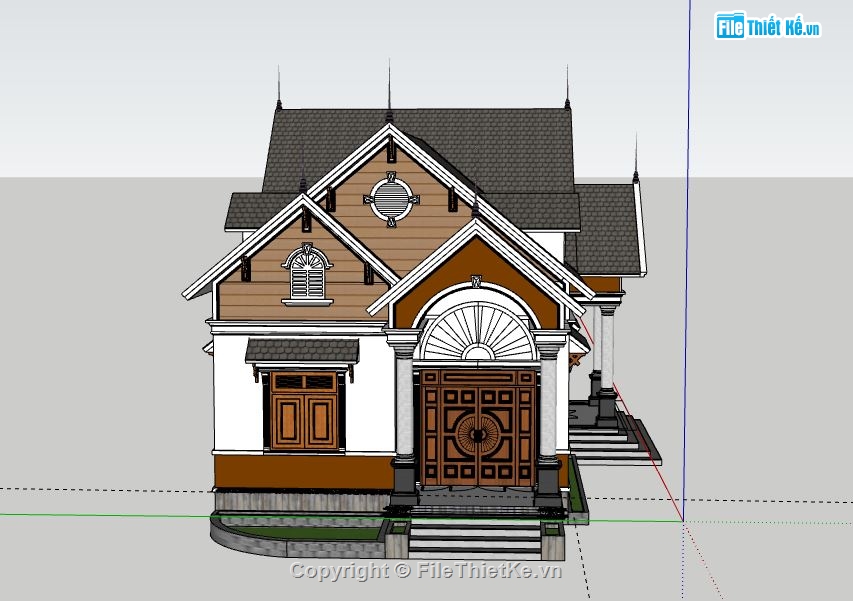 Biệt thự 1 tầng,Model su biệt thự 1 tầng,biệt thự 1 tầng model su