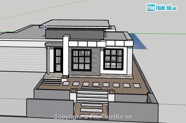 Biệt thự 1 tầng,model su biệt thự 1 tầng,file su biệt thự 1 tầng,biệt thự 1 tầng model su