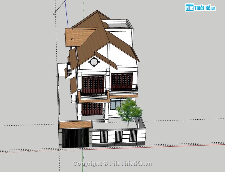 Biệt thự 2 tầng,model su biệt thự 2 tầng,file su biệt thự 2 tầng