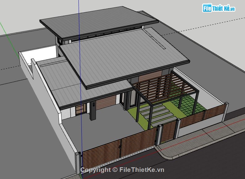 Biệt thự 2 tầng,model su biệt thự 2 tầng,mẫu biệt thự 2 tầng sketchup,file su biệt thự 2 tầng,biệt thự 2 tầng model su