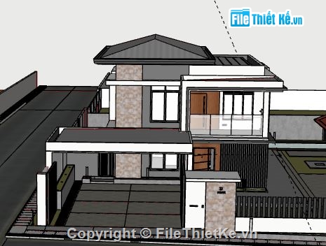 Biệt thự 2 tầng,model su biệt thự 2 tầng,biệt thự 2 tầng file su,file sketchup biệt thự 2 tầng,biệt thự 2 tầng model su