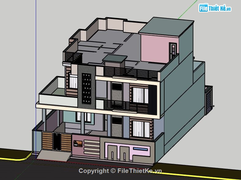 Biệt thự 2 tầng,model su biệt thự 2 tầng,file su biệt thự 2 tầng