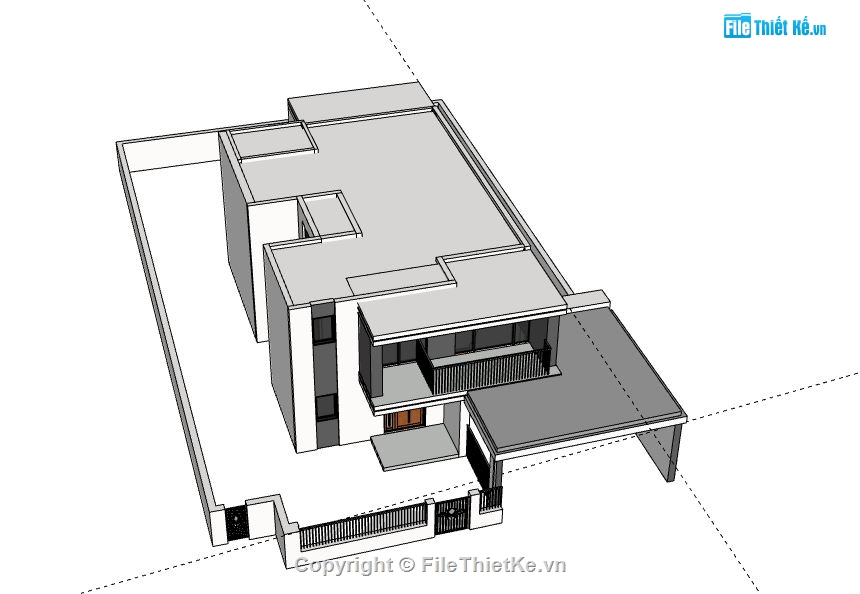 Biệt thự 2 tầng,model su biệt thự 2 tầng,biệt thự 2 tầng file su