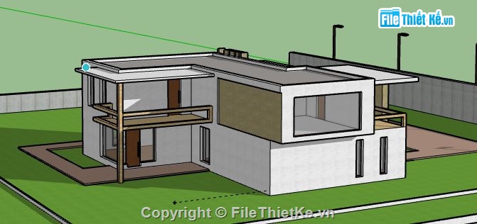 Biệt thự 2 tầng,model su biệt thự 2 tầng,biệt thự 2 tầng file su,sketchup biệt thự 2 tầng,biệt thự 2 tầng sketchup