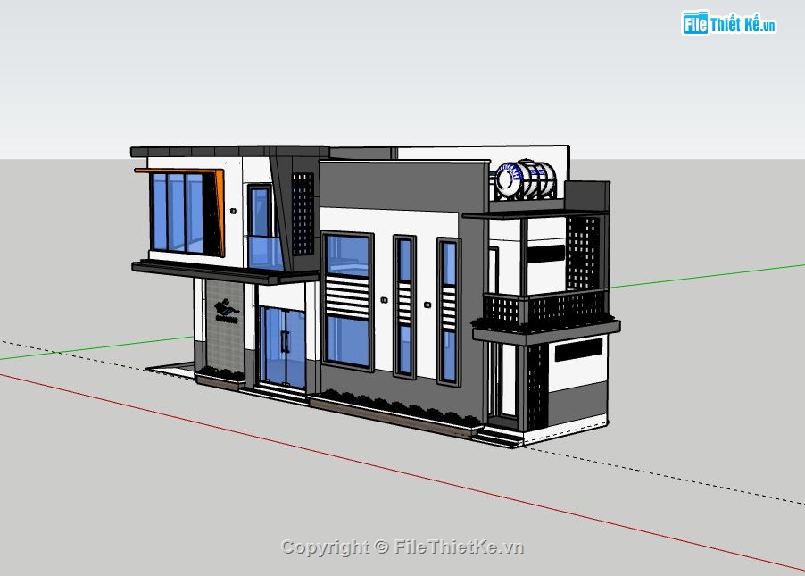 Biệt thự 2 tầng,model su biệt thự 2 tầng,file su biệt thự 2 tầng